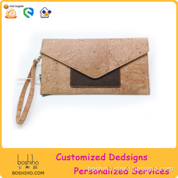 Boshiho Christmas Gift Cork Material Latest Clutch Purses